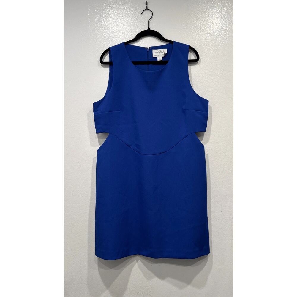 Mare Mare X Anthropologie Blue‎ Cut Out Mini Dress Women’s Size XL Shift Modern